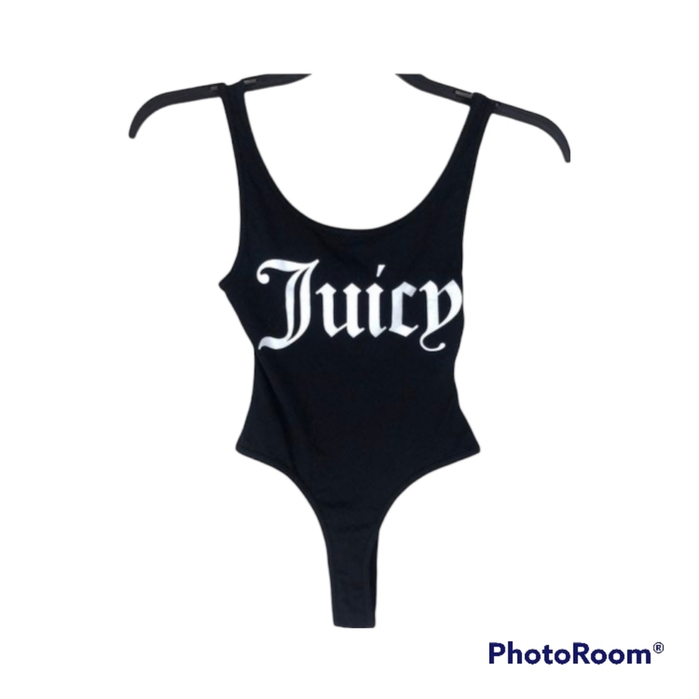 NWT Juicy Couture Black Label Scoop Neck Thong Bodysuit